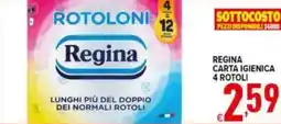 Iper Triscount Regina carta igienica 4 rotoli offerta