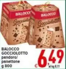 Iper Triscount BALOCCO GOCCIOLOTTO pandora/ panettone offerta