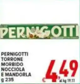 Iper Triscount Pernigotti torrone morbido nocciola e mandorla offerta