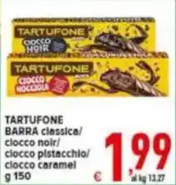 Iper Triscount TARTUFONE BARRA classica/ clocco noir/ clocco pistacchio/ clocco caramel offerta