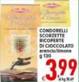 Iper Triscount Condorelli scorzette ricoperte di cioccolato offerta