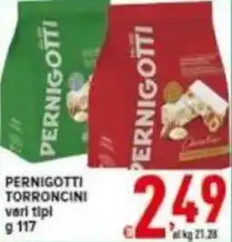 Iper Triscount Pernigotti torroncini offerta
