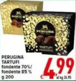 Iper Triscount PERUGINA TARTUFI fondente 70%/ fondente 85% offerta