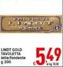 Iper Triscount Lindt gold tavoletta latte/fondente offerta