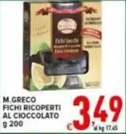 Iper Triscount M.greco fichi ricoperti al cioccolato offerta