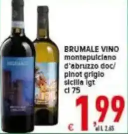 Iper Triscount Brumale vino offerta