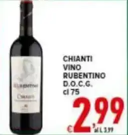 Iper Triscount Chianti vino rubentino d.o.c.g. offerta