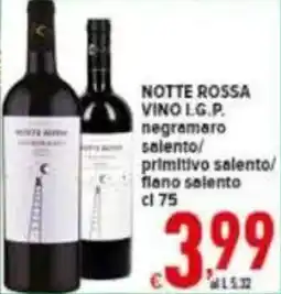 Iper Triscount Notte rossa vino i.g.p. offerta