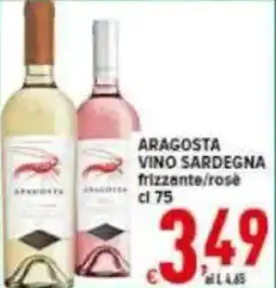 Iper Triscount Aragosta vino sardegna offerta