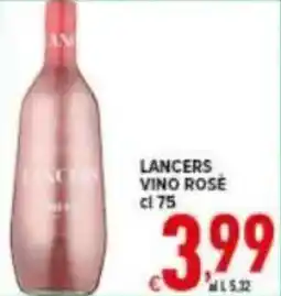 Iper Triscount Lancers vino rose offerta