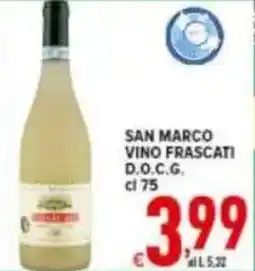 Iper Triscount San marco vino frascati d.o.c.g. offerta