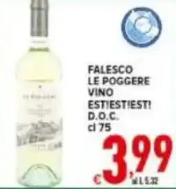 Iper Triscount Falesco le poggere vino est!est!est! d.o.c. offerta