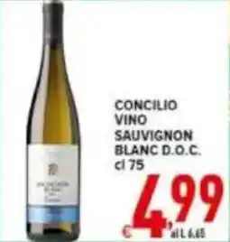 Iper Triscount Concilio vino sauvignon blanc d.o.c. offerta