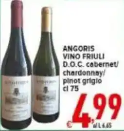 Iper Triscount Angoris vino friuli d.o.c. offerta