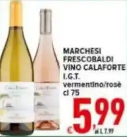 Iper Triscount Marchesi frescobaldi vino calaforte i.g.t. offerta