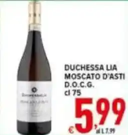 Iper Triscount Duchessa lia moscato d'asti d.o.c.g. offerta