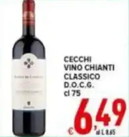 Iper Triscount Cecchi vino chianti classico d.o.c.g. offerta