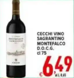 Iper Triscount Cecchi vino sagrantino montefalco d.o.c.g. offerta