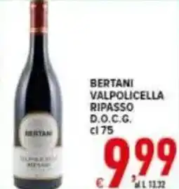 Iper Triscount Bertani valpolicella ripasso d.o.c.g. offerta