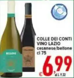 Iper Triscount Colle dei conti vino lazio offerta