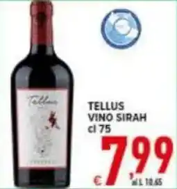Iper Triscount Tellus vino sirah offerta