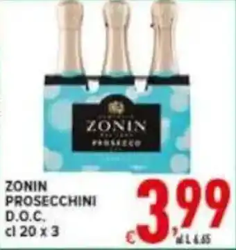 Iper Triscount Zonin prosecchini d.o.c. offerta