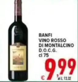Iper Triscount Banfi vino rosso di montalcino d.o.c.g. offerta