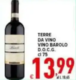 Iper Triscount Terre da vino vino barolo d.o.c.g. offerta