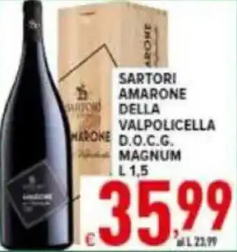 Iper Triscount Sartori amarone della valpolicella d.o.c.g. magnum offerta