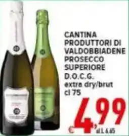 Iper Triscount Cantina produttori di valdobbiadene prosecco superiore d.o.c.g. offerta