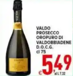 Iper Triscount Valdo prosecco oropuro di valdobbiadene d.o.c.g. offerta