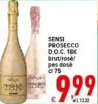 Iper Triscount Sensi prosecco d.o.c. offerta