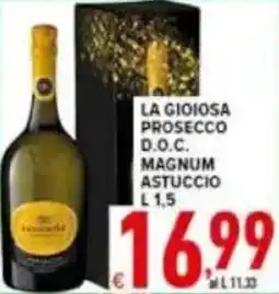 Iper Triscount La gioiosa prosecco d.o.c. magnum astuccio offerta