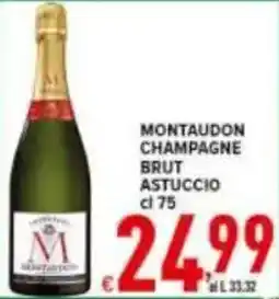 Iper Triscount Montaudon champagne brut astuccio offerta