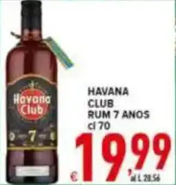 Iper Triscount Havana club rum 7 anos offerta