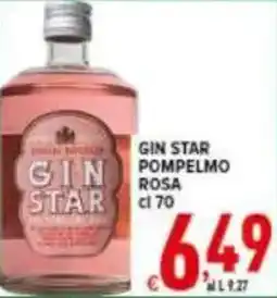 Iper Triscount Gin star pompelmo rosa offerta