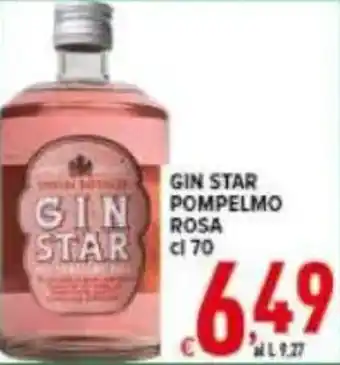 Iper Triscount Gin star pompelmo rosa offerta