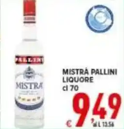Iper Triscount Mistra pallini liquore offerta
