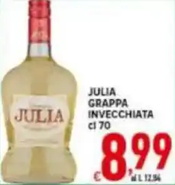 Iper Triscount Julia grappa invecchiata offerta