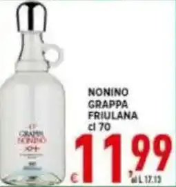 Iper Triscount Nonino grappa friulana offerta