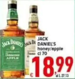 Iper Triscount JACK DANIEL'S honey/apple offerta