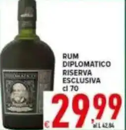 Iper Triscount Rum diplomatico riserva esclusiva offerta