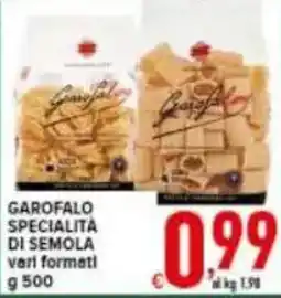 Iper Triscount Garofalo specialita di semola offerta