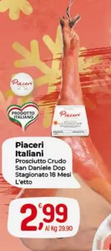 Crai Piaceri Italiani Prosciutto Crudo San Daniele Dop Stagionato 18 Mesi L'etto offerta