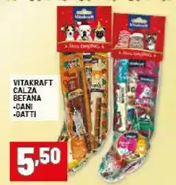 Risparmio Casa Vitakraft calza befana offerta