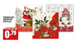 Risparmio Casa Tovaglioli 33x33 cm 20 pezzi offerta