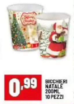 Risparmio Casa Bicchieri natale 10 pezzi offerta