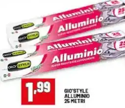 Risparmio Casa Gio'style alluminio 25 metri offerta