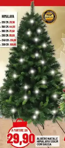 Risparmio Casa Albero natale himalaya 120cm con sacca offerta