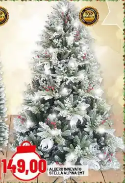 Risparmio Casa Albero innevato stella alpina 2MT offerta